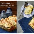 Faltenbrot mit Kräuterbutter und Käse