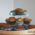Apfel-Buttermilch-Muffins mit weißer Schokolade