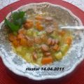 Gemüsesuppe mit  Debrecziner
