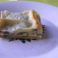 Lasagne mit Auberginen und Knoblauch-Bechamel