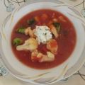 Schnelle Tomaten-Gemüse-Suppe