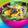 Spinatsalat mit Mangos