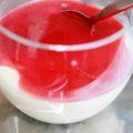 LowCarb Panna Cotta mit Erdbeersoße