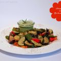 Ofengemüse mit Bärlauch Cashew Sauce #vegan[...]