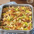 Käsespätzle mit Pilzen