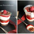 Himbeer-Schichtdessert