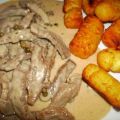 Geschnetzeltes in cremiger Pfefferrahmsauce