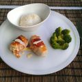 Pouletbrustfilet-Roulade mit Pfefferrahmsauce
