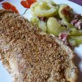 Pangasiusfilet in Sesamkruste mit Schmorgurken