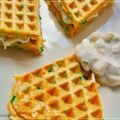 Kräuterwaffeln mit Frühlingsquark