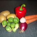 Vegetarisches, grünes Curry