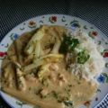 Hähnchenbrustfilet in Spargelsosse