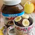 {Rezept} Nutella-Tassenkuchen mit Banane