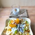 Obstsalat mit Honig-Mohn-Dressing