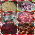 Rote Beete mit Kartoffeln und Speck