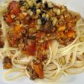 Spaghetti mit Pilz-Bolognese