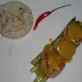 Curry von der Jakobsmuschel mit Thaispargel