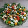 Spinatsalat mit Kürbis & Co.