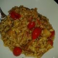 Waldpilzrisotto mit Cherrytomaten