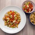 Feta-Gemüse mit Nudeln