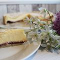 Käse-Streusel-Torte mit Johannisbeergelee