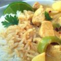 Thai Curry mit Hähnchenbrust und Ananas