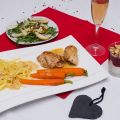 Drei-Gänge-Menu zum Valentinstag