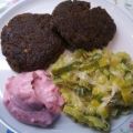 Gemüse: Rahmporree mit Rehfleischküchle und[...]