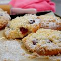 Streusel Taler mit Kirschen