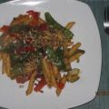 vegan:Penne mit Gemüse-Sauce
