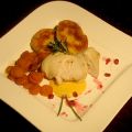 Hähnchenbrustfilet auf Silvanerschaum, dazu[...]