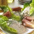 Schinkengriffel mit Tomaten-Quark