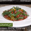Paprikasalat mit Zitronen-Honig-Dressing