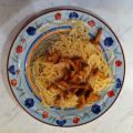 Spaghetti mit Parmesan und Pfifferlingen