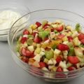 Obstsalat mit Vanillecreme