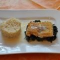 Kochen:Steinbeißerfilet auf Spinat mit[...]