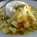 Yummy Garnelen mit Spargel-Kokossauce