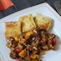 Ratatouille mit Polentaschnitten