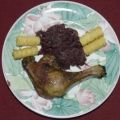 Entenschenkel mit Rotkraut und Kroketten (Rolf[...]