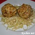 Speckknödel mit Krautsalat