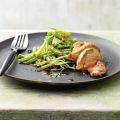 Hähnchenschnitzel mit Asia-Bohnensalat