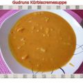Suppe: Kürbiscremesuppe mit Spitzkohl