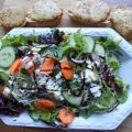 Gemischter Salat mit Welsh Rarebits