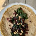Dinkelpfannkuchen mit Hummus,[...]