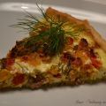 Quiche mit Thunfisch, Gemüse und Dill