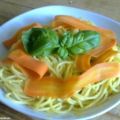 Spaghetti mit Möhren-Pesto
