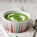 Erbsensuppe mit Bärlauch