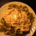 Tagliatelle Verde mit Mascarpone-Österkronsauce