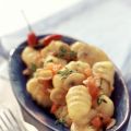 Gnocchi mit Kartoffel-Pilz-Sauce