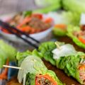 Koreanische Salatwraps mit Hackfleisch / Korean[...]